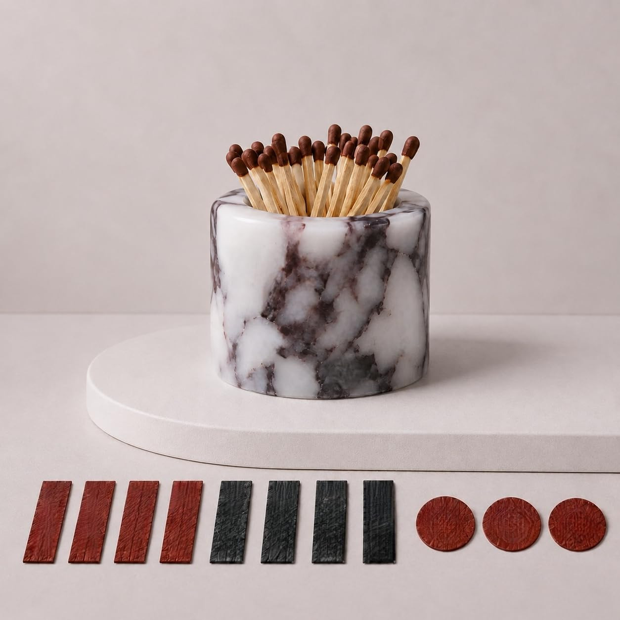 Marble Match Holder with Striker: Mini Decorative Stone Matches Box | Amazon (US)