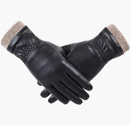 Cold-weather essential 🖤 These leather gloves are warm, soft, and fleece-lined—perfect for winter walks, driving, and texting without freezing your fingers. Stylish and practical! 

 

#LTKgrwm #LTKootd #LTKSeasonal