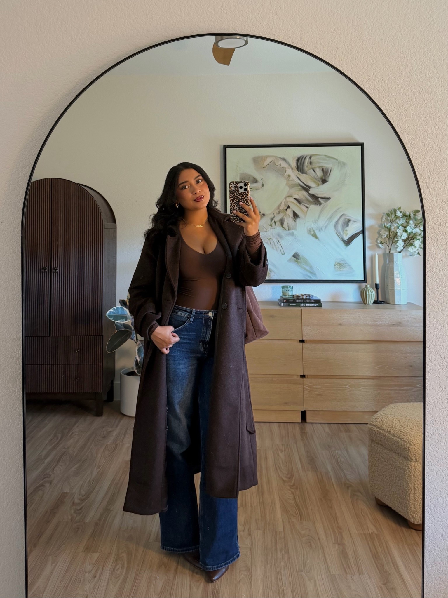 winter outfit inspo🤎 Abercrombie trench coat (AMAZING QUALITY, runs true to size wearing a L), old Aerie long sleeve (linking similar) & bayeas jeans (SO flattering, stretchy & comfy, runs true to size I’m wearing a size 30) 

#LTKSeasonal #LTKootd #LTKFindsUnder100