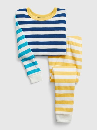 baybGap 100% Organic Cotton Mixed Stripe PJ Set | Gap (US)