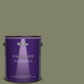 BEHR MARQUEE 1 gal. #S380-6 Ecological One-Coat Hide Eggshell Enamel Interior Paint & Primer 2453... | The Home Depot