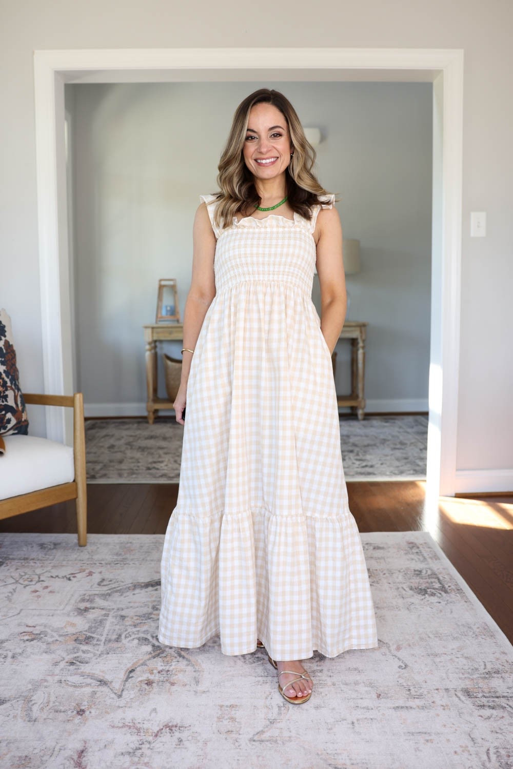 Three petite-friendly maxi dresses! 

Gingham dress: xs - floor length with flats. A little sheer, I add a slip 

My measurements for reference: I’m 4’10” and 105lbs. My bust, waist, and hip measurement is 32”, 24”, and 36”.

#LTKPetite