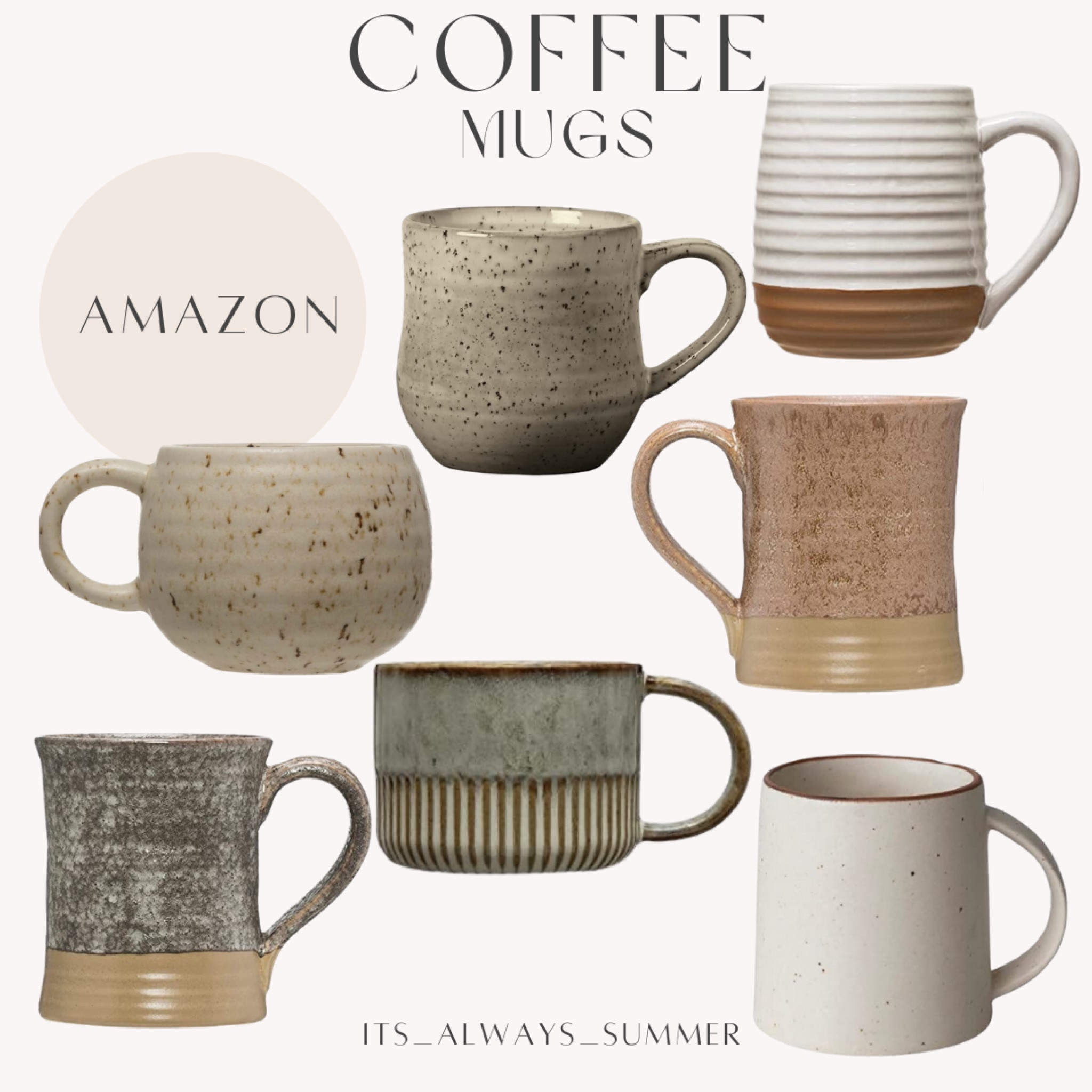 Creative co-op coffee mugs! Some are sold in singles and some sold in packs #coffee #mugs #kitchen #decor

#LTKhome #LTKFind