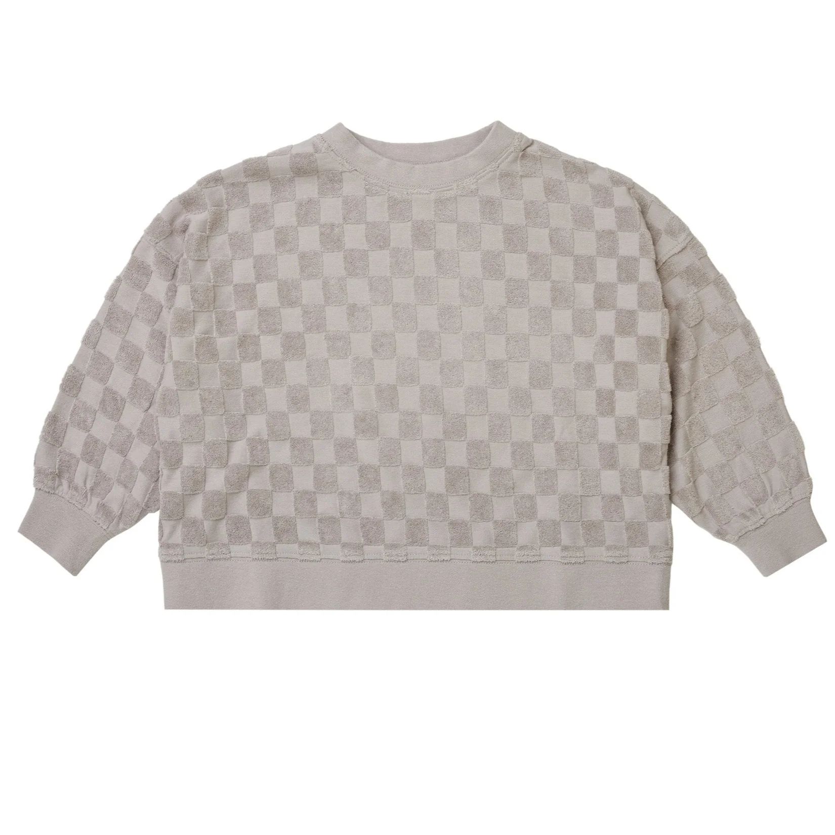 Rylee & Cru Boxy Pullover, Cloud Check | SpearmintLOVE