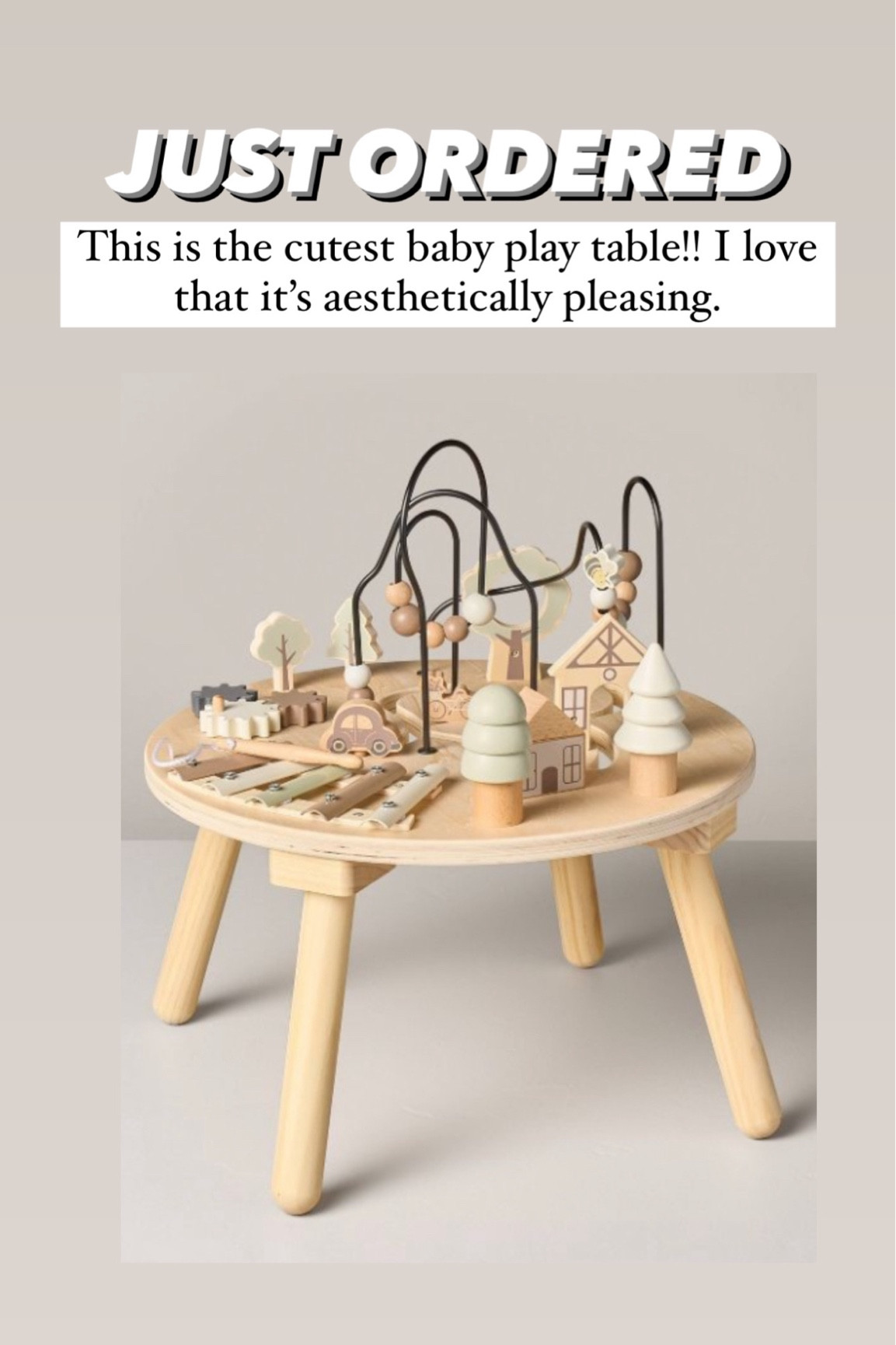 Brand new target baby find!!! Aesthetically pleasing baby play table I just bought 

#LTKFindsUnder100 #LTKHome #LTKBaby