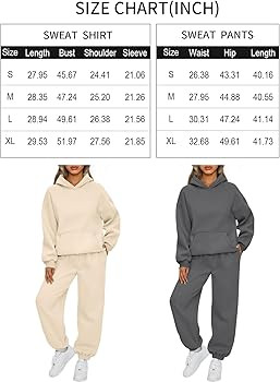 AUTOMET Womens 2 Piece Outfits Lounge Hoodie Sweatsuit Sets Oversized Sweatshirt Baggy Fall Fashi... | Amazon (US)