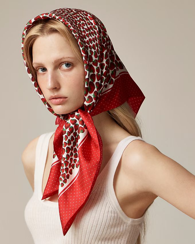 Oversized silk bandana | J. Crew US