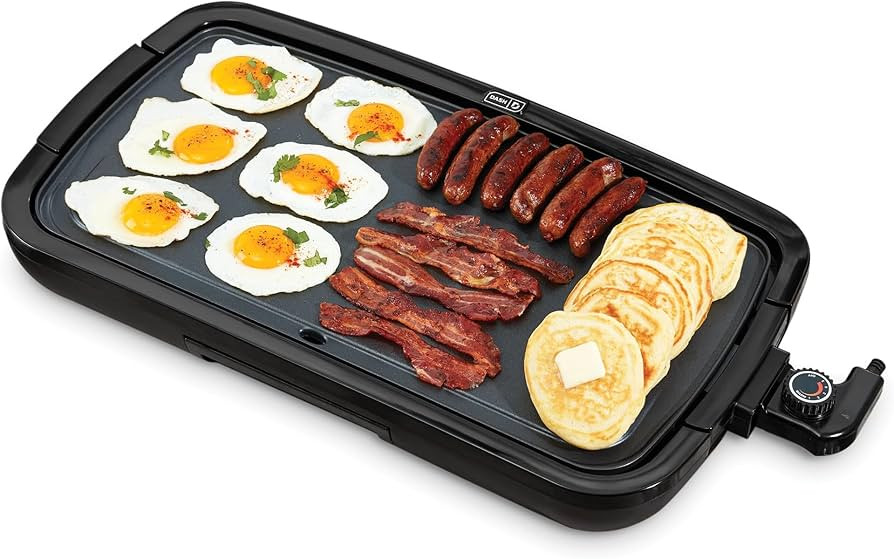 DASH Deluxe Everyday Electric Griddle with Dishwasher Safe Removable Nonstick Cooking Plate for P... | Amazon (US)
