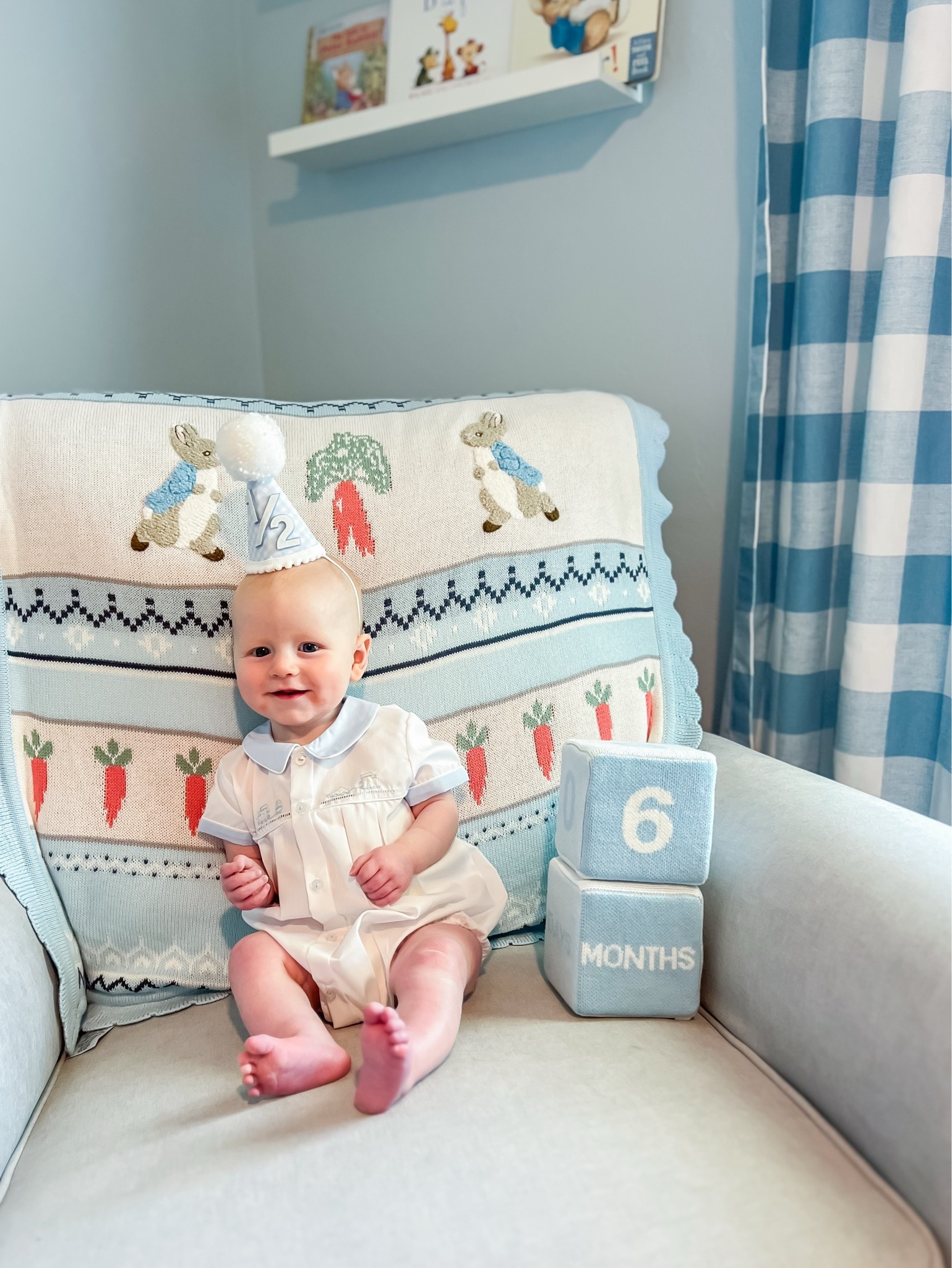 Somehow you’re already 6 months old.

Every day with you is sweeter than the last. We love you endlessly, baby boy. 🤍

#6MonthsOld
#beaufortbonnetcompany 
#boymom 
#milestonephotos #tbbc
