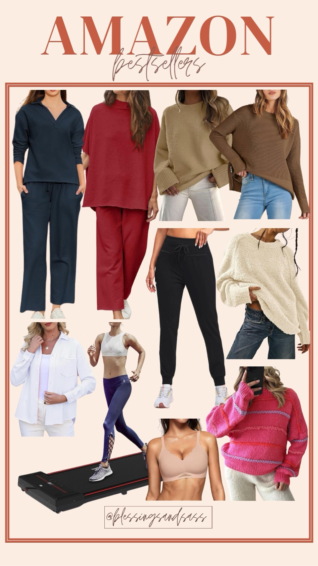 My Amazon weekly bestsellers! 

Women’s fashion, winter fashion, winter style, winter outfits, ootd, trendy fashion, chic fashion, matching set, sweaters, joggers, walking pad, Amazon, Amazon fashion 


#LTKSeasonal #LTKOver40 #LTKStyleTip