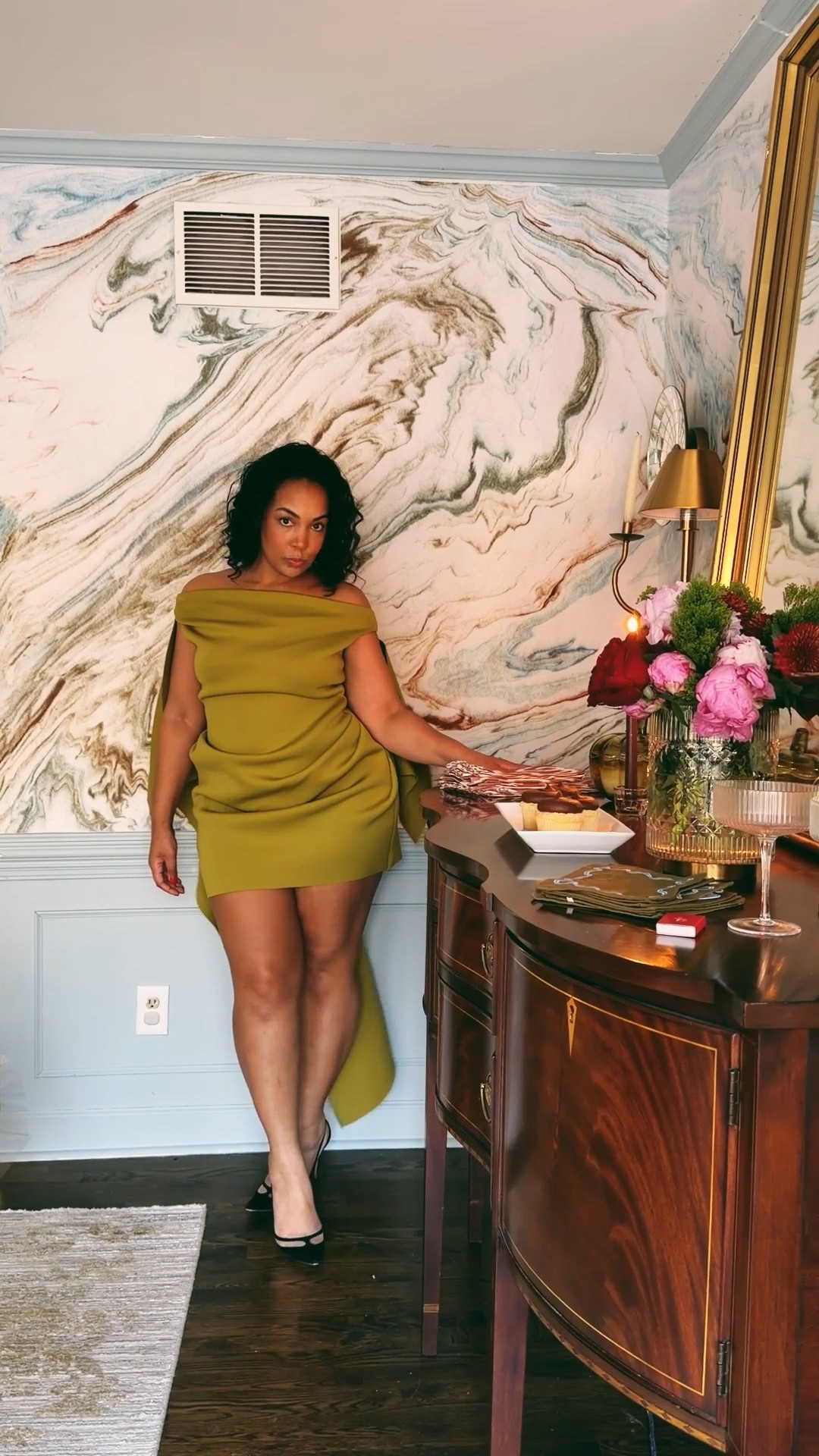 The perfect fall holiday party dress does exist! How fun is this dress?

Disclaimer? The cape is heavy. I had my tailor secure it more so it didn’t fold over 💛 

#LTKWedding #LTKHoliday