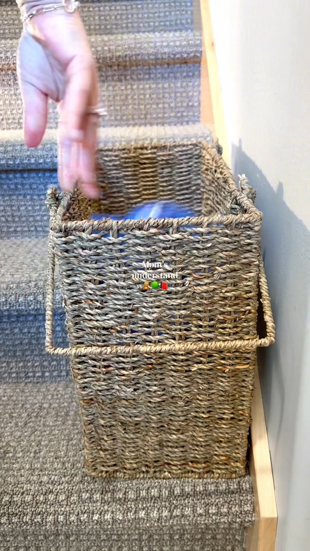 The amount of "I'm gonna lose it" has depleted with the stair basket🧺
#stairbasket moms #homefinds #organizedhome