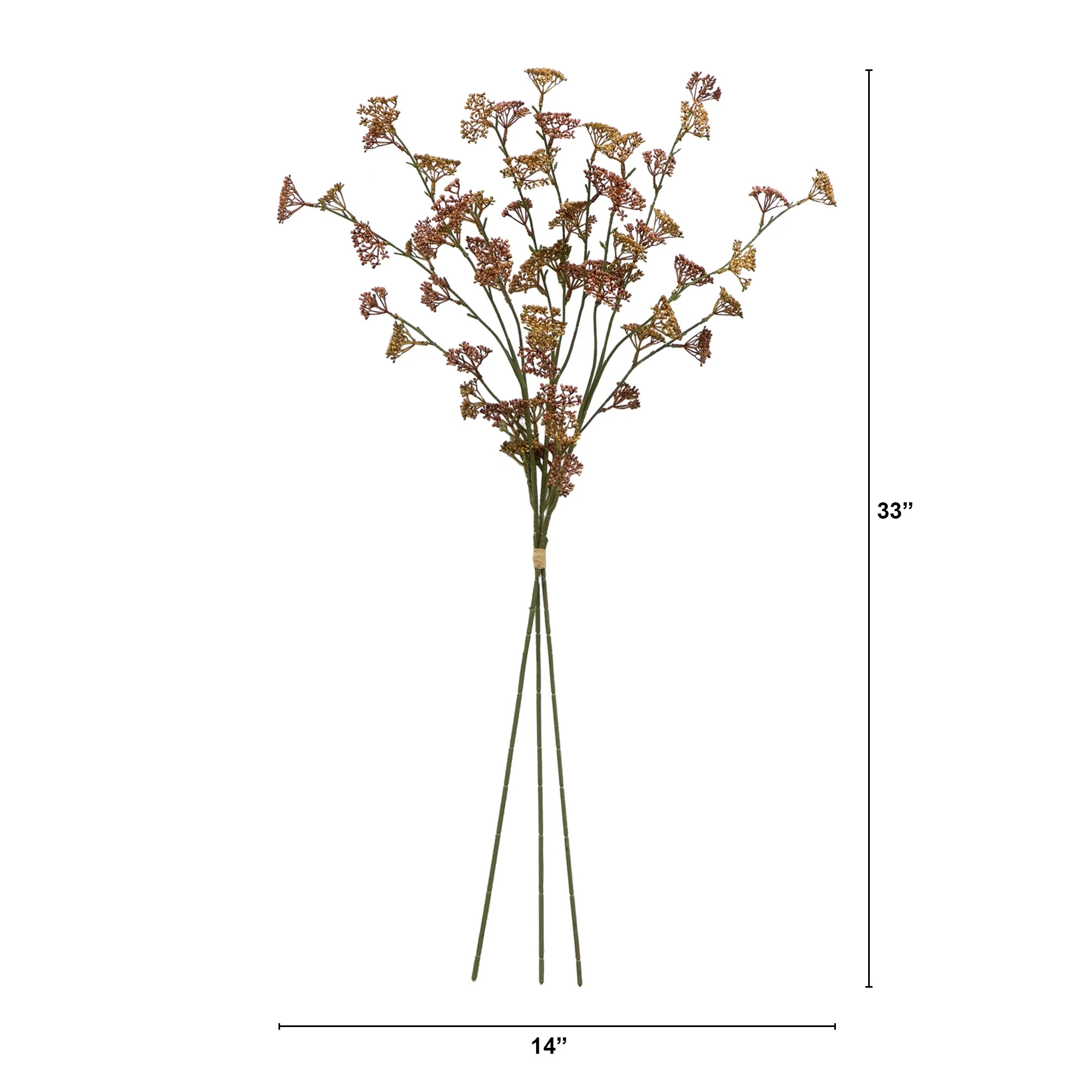 Better Homes & Gardens 33"H Artificial Indoor Dried Rice Stems Fall Bundle, Set of 3 - Walmart.co... | Walmart (US)