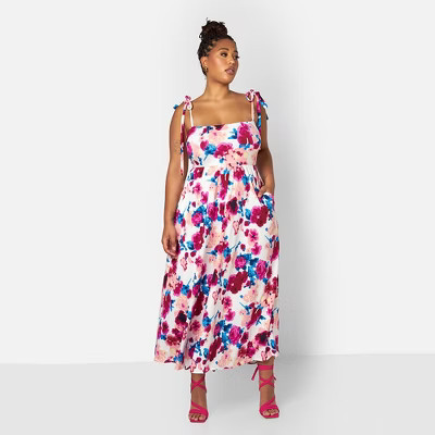 Rebdolls Women's Ana Floral Skater Maxi Dress | Target