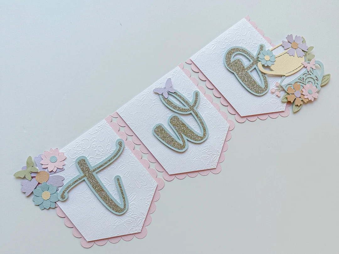 Tea for Two, Tea for Two Highchair Banner, Tea Party Birthday, Tea Party Birthday Banner, Tea Par... | Etsy (US)