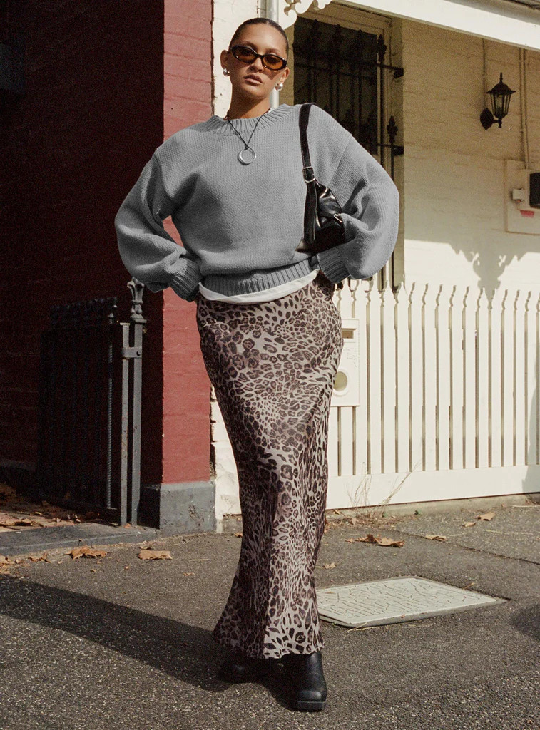 Manda Maxi Skirt Leopard | Princess Polly US