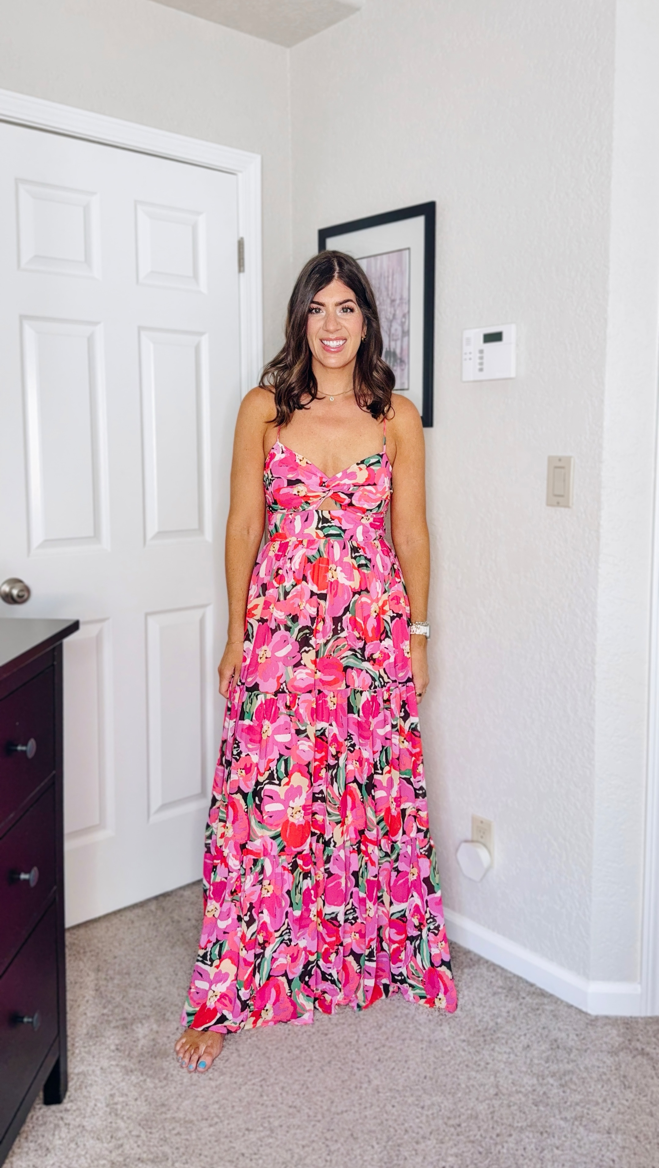 In a medium floral maxi wedding guest dress
Code- meghansave35

wedding guest dress, midsize wedding guest dresses, summer weddings, formalwear for curves, size inclusive event outfits, dressy fashion finds, cocktail & black tie ready

#LTKWedding #LTKMidsize #LTKFindsUnder100
