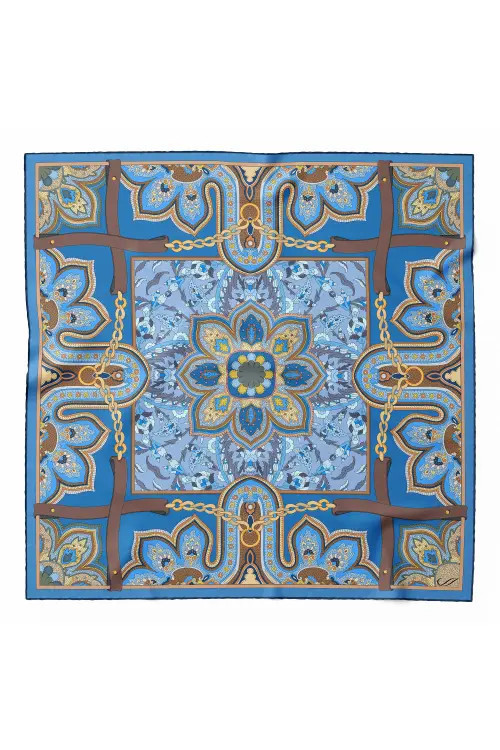 Elizabetta Francesca - Silk Bandana in Ocean Blue at Nordstrom | Nordstrom