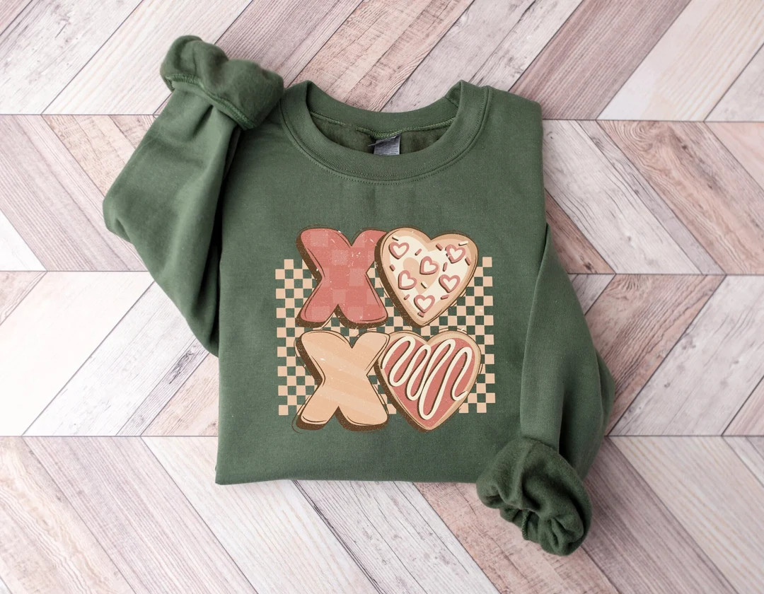 XOXO Valentines Day Sweatshirt Valentine Day Shirt - Etsy | Etsy (US)