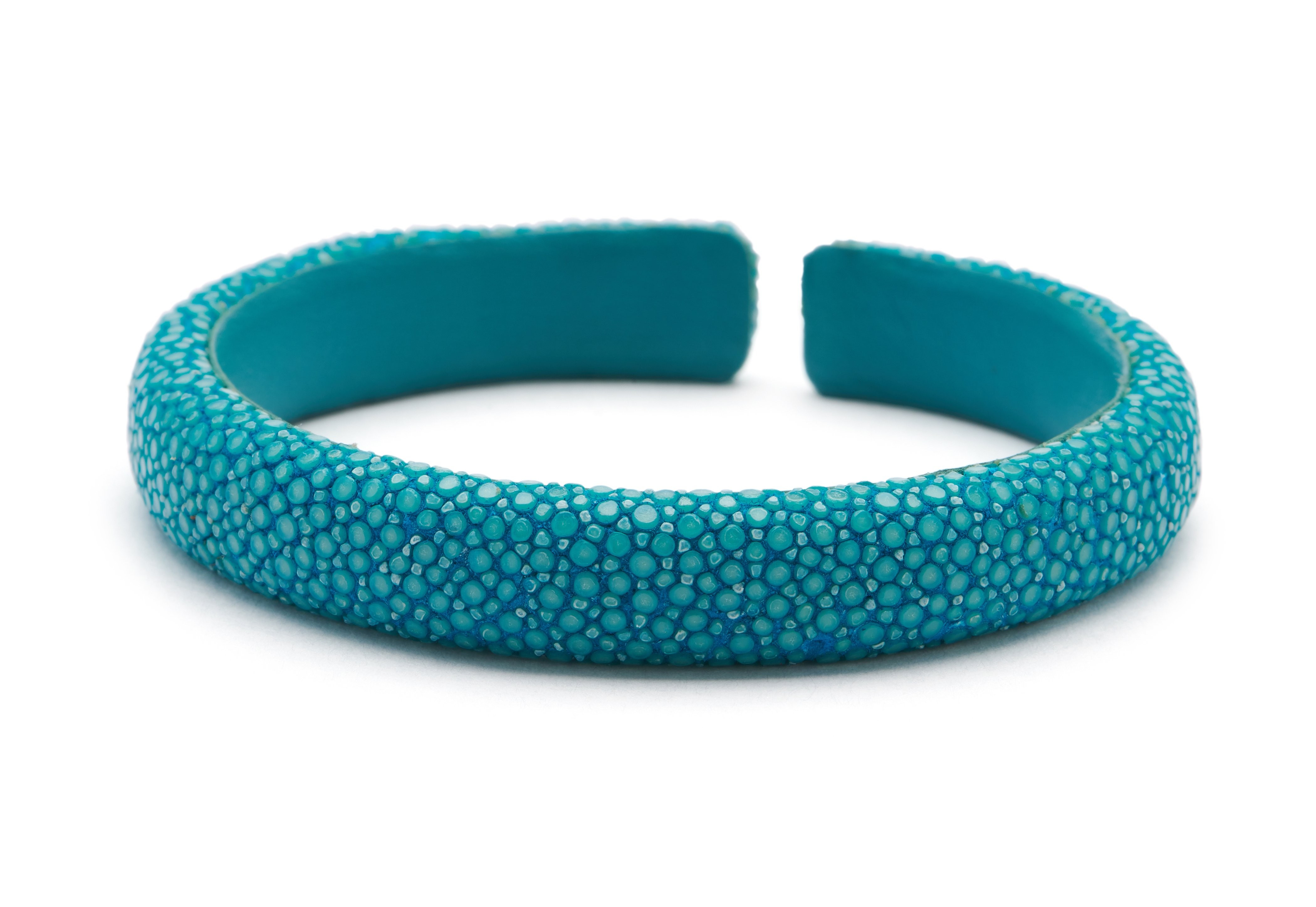 Turquoise Stingray Flat Cuff - 10mm | Andrea Montgomery Designs