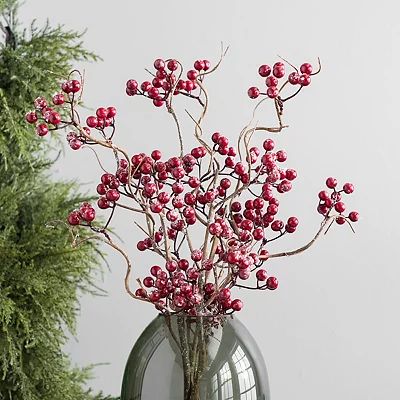 Frosted Red Berry Pick | Kirkland's Home