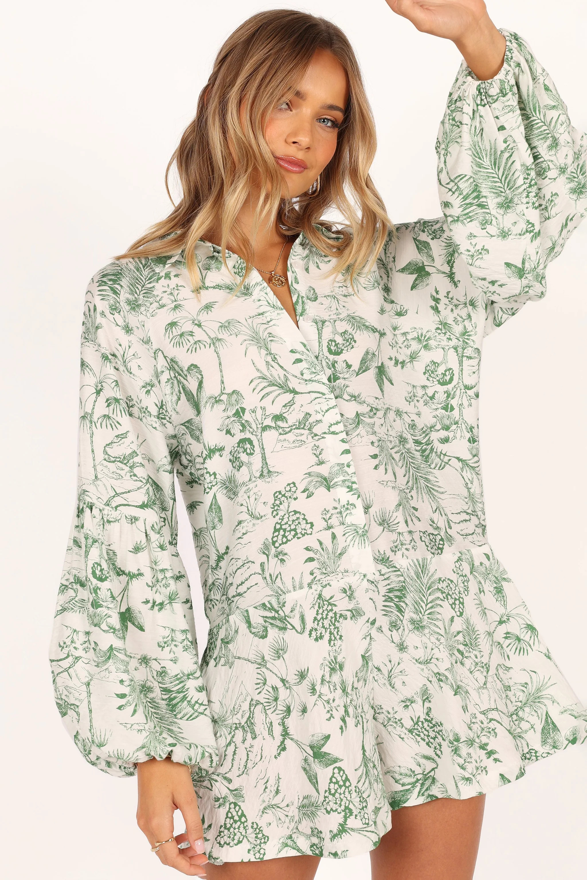 Elsa Romper - Green | Petal & Pup (US)