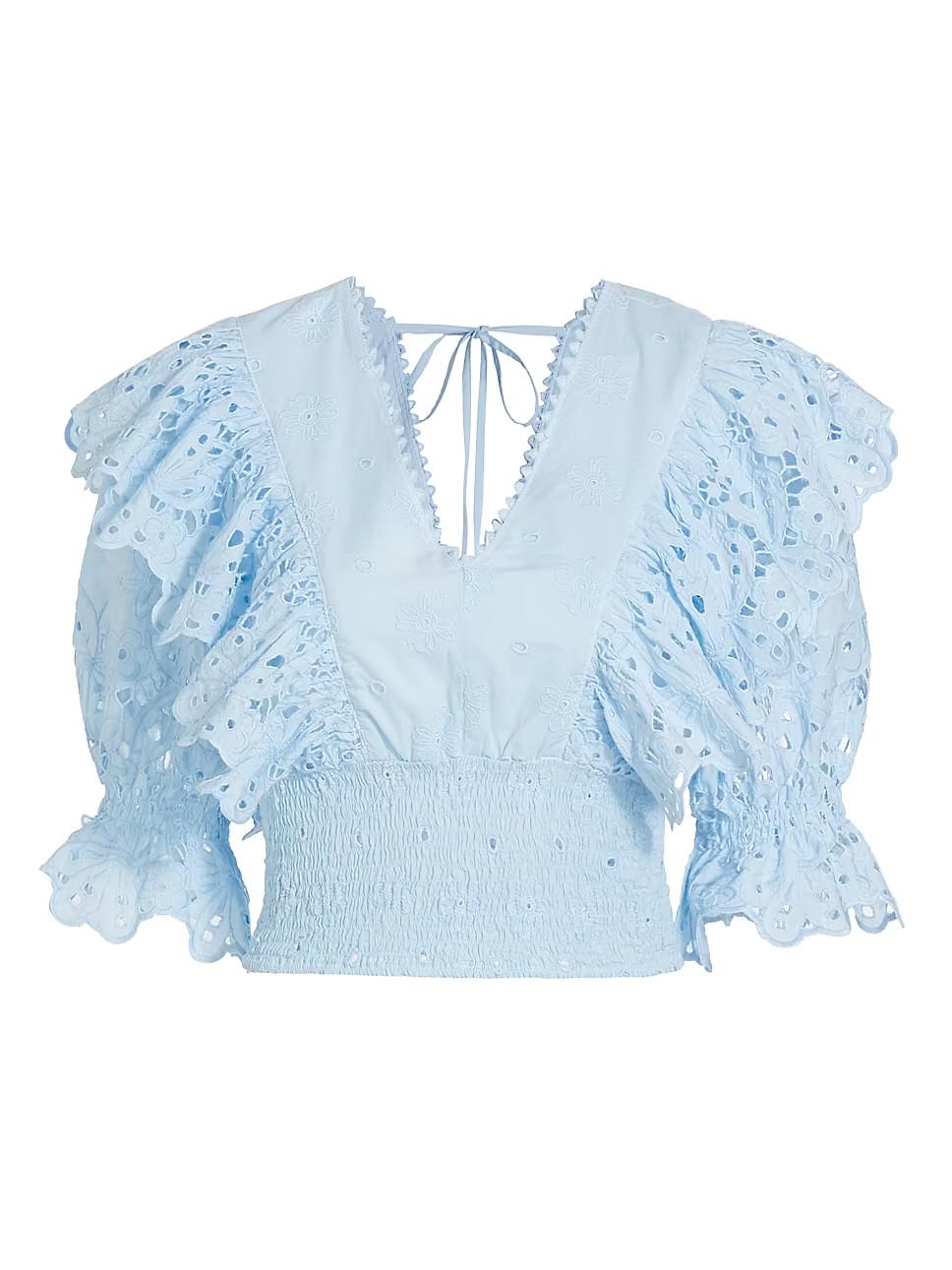 Calla Ruffle Crop Top | Saks Fifth Avenue