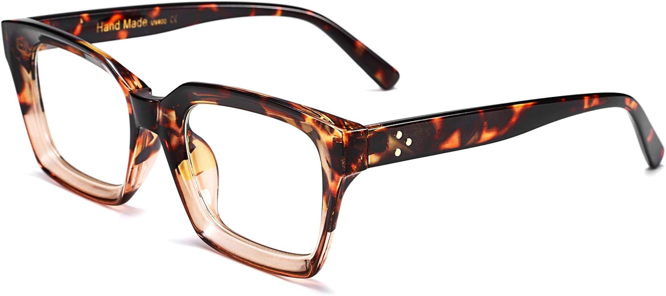 FEISEDY Glasses Frame Womens, Square Thick Eyeglasses Frame, Classic Eyewear for Men B2461 | Amazon (US)