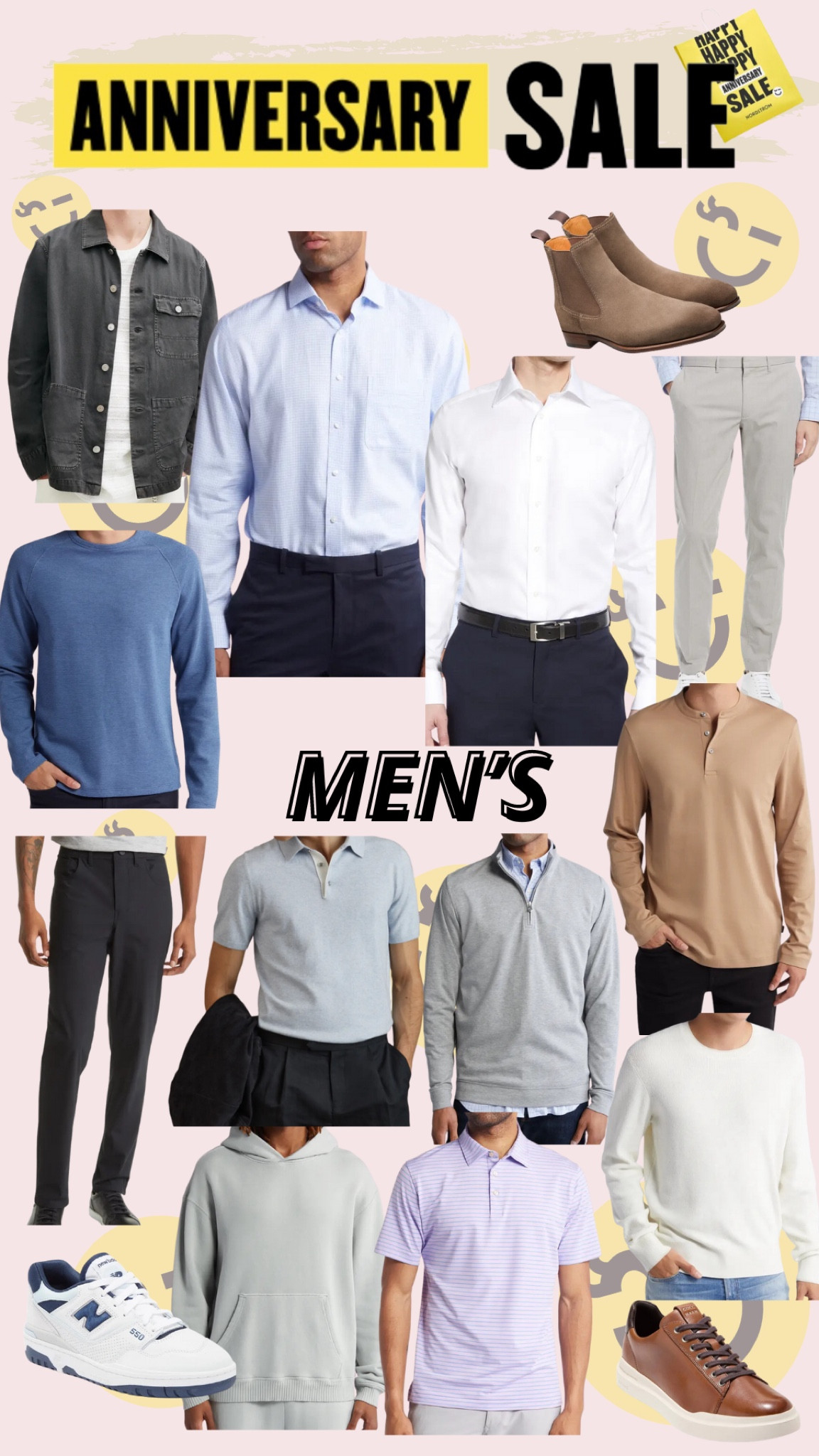Men’s wear from Nordstrom’s Anniversary Sale! 

men’s clothes, men’s style, men’s dress shirts, button up shirts, men’s dress pants, polo shirts, men’s dress shoes, men’s new balance, chelsea boots, black denim jacket for men, cole haan, zella, peter millar, reiss finch, nordstrom, sale 

#LTKxNSale #LTKSaleAlert #LTKMens
