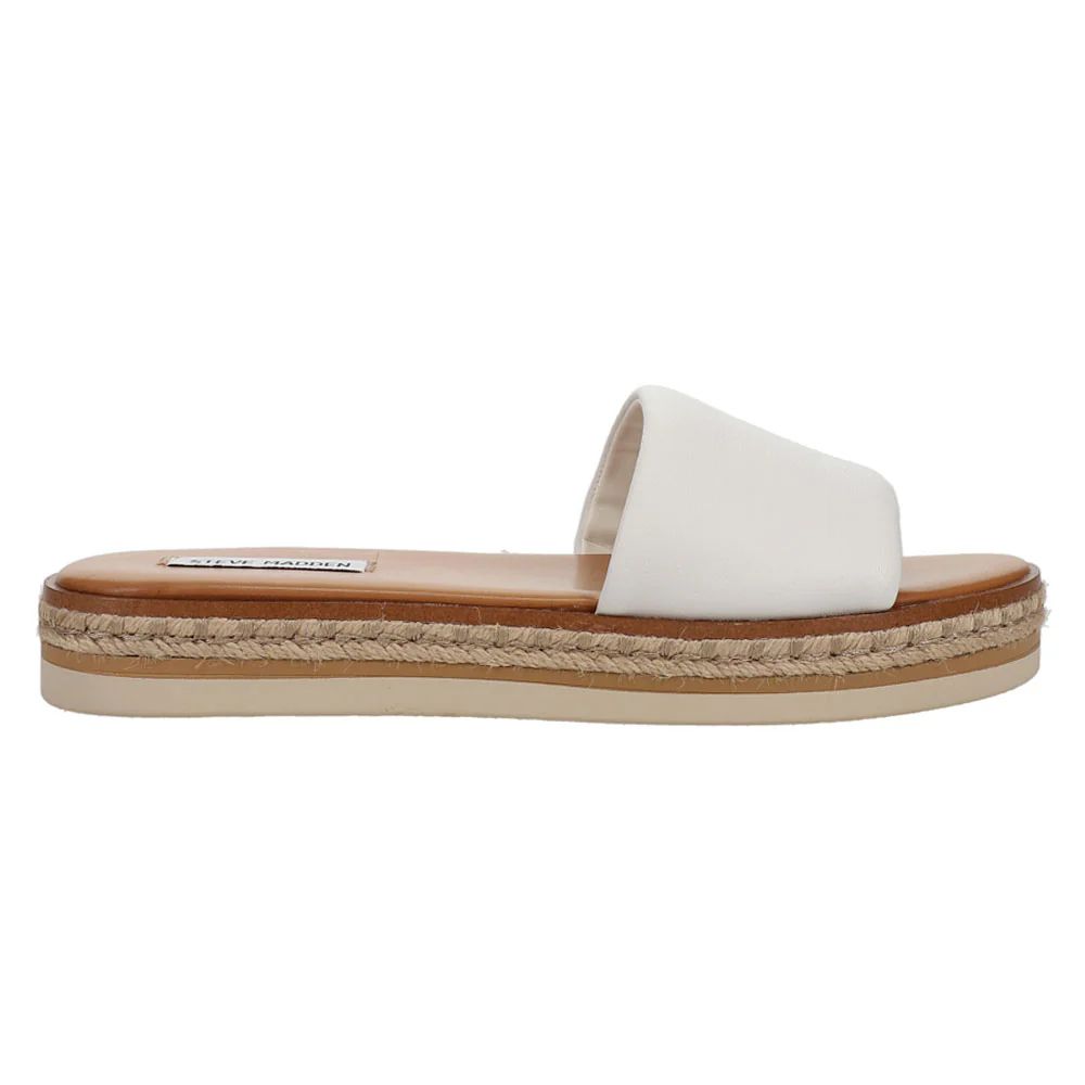 Shop White Womens Steve Madden Enough Espadrille Platform Sandals | Shoebacca