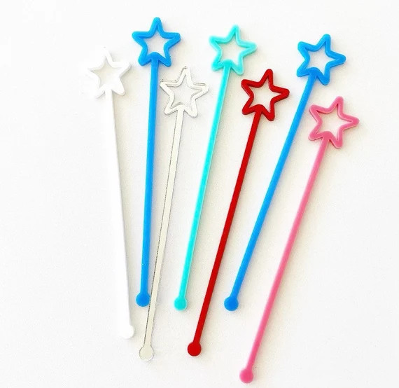 Star Acrylic Drink Stirrers | Etsy (US)
