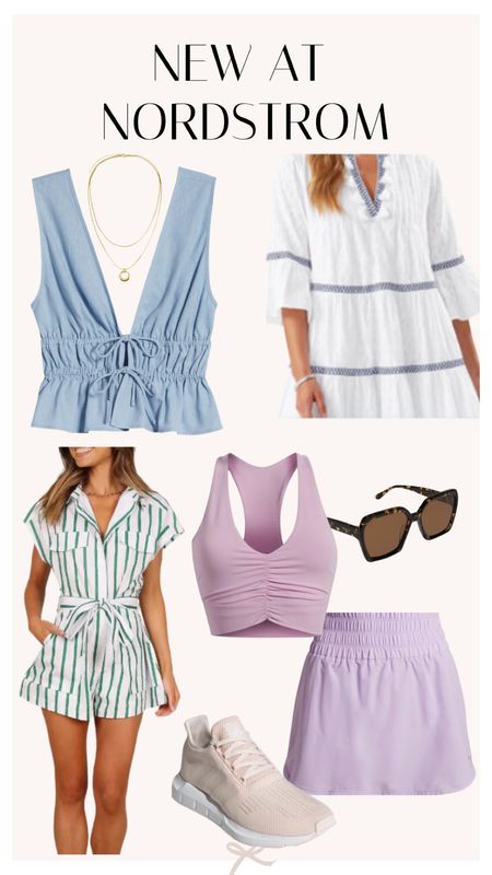 The cutest Nordstrom new arrivals for summer! Summer tops // summer dresses // summer rompers // athleisure // athleticwear // workout outfits // tennis shoes // accessories // Nordstrom finds // Nordstrom fashion  

#LTKSeasonal #LTKActive #LTKTravel