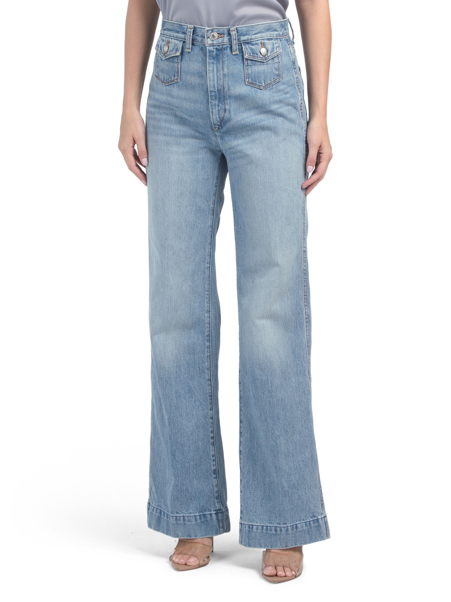 70s Pocket Wide Leg Jeans | TJ Maxx