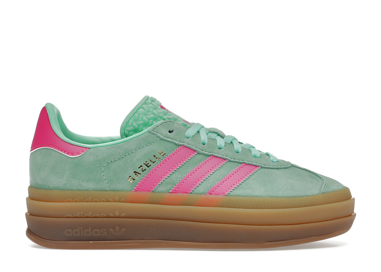 Adidas Gazelle Bold Pink (Women's) Sneakers in Pulse Mint/Screaming Pink/Gum | StockX