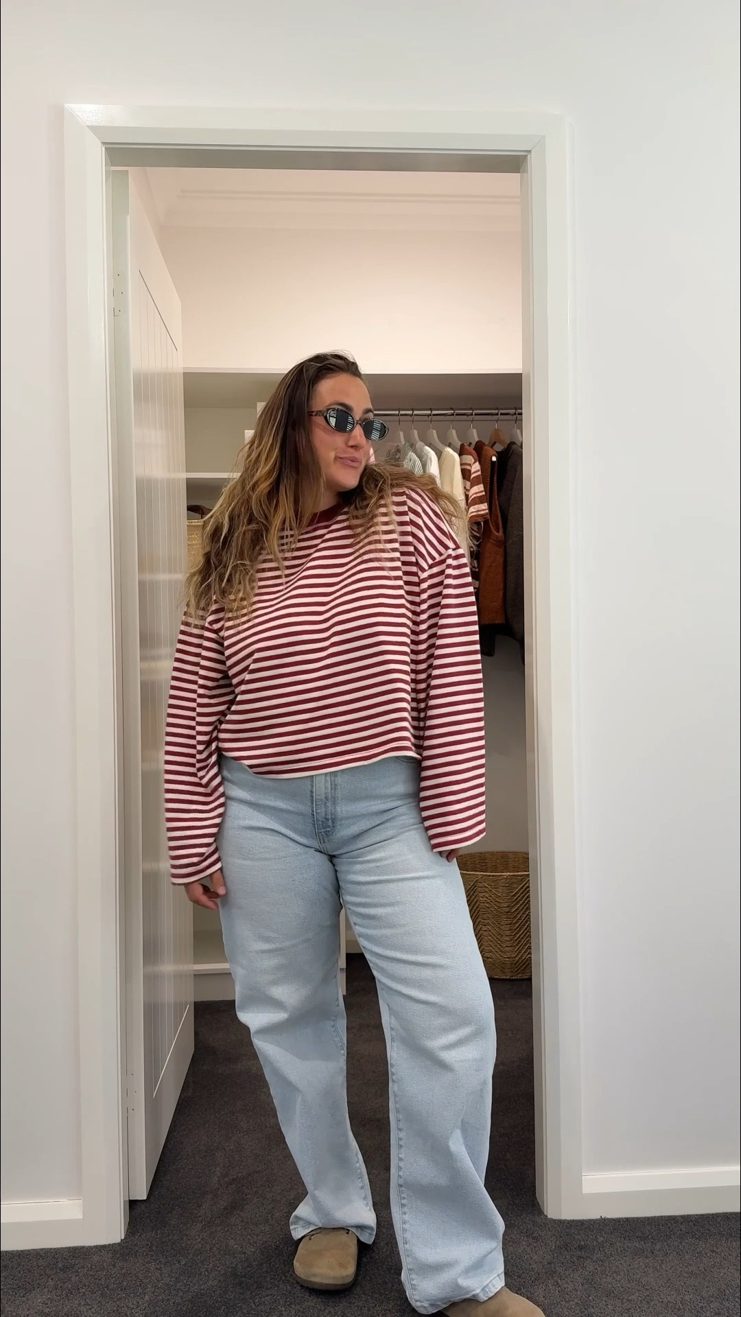 Casual look for school pick up. Denim and Birkenstock always. 

#LTKaustralia #LTKspring #LTKmidsize