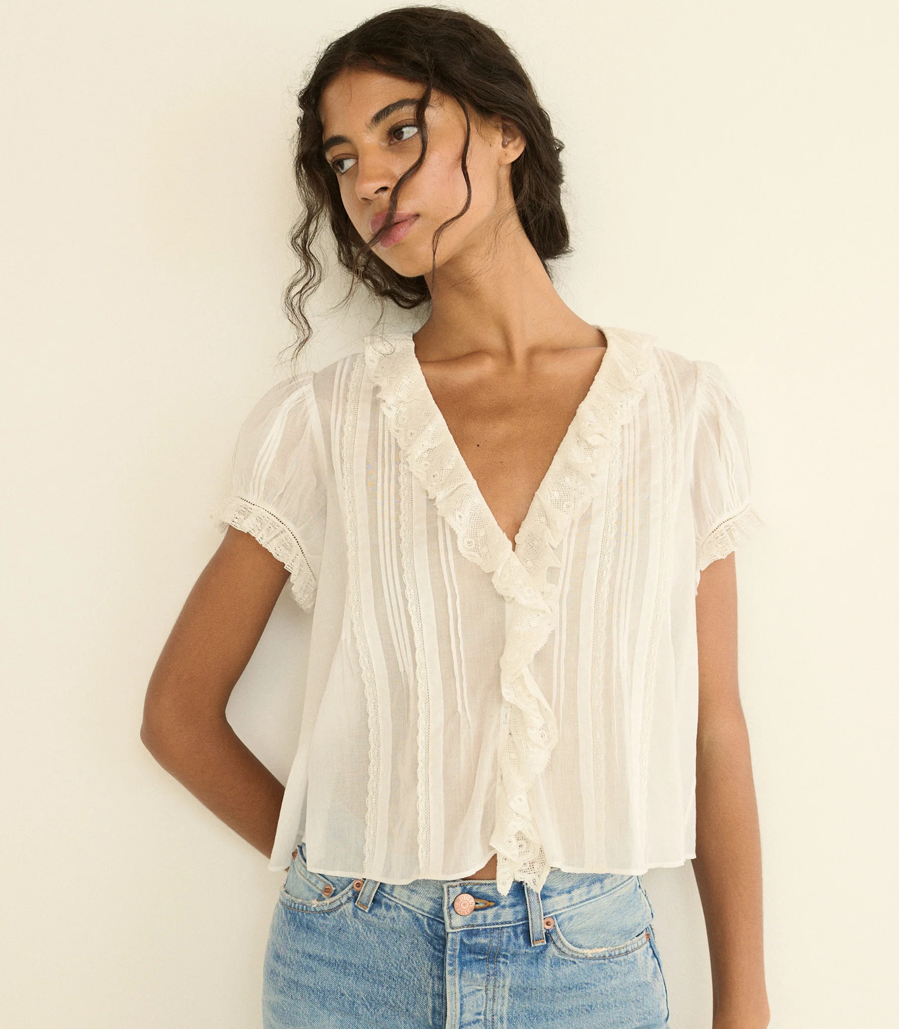 Helena Top - Salt | D\u00d4EN | DOEN