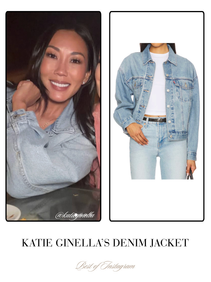 Katie Ginella's Denim Jacket 📸= @katie.ginella  

 