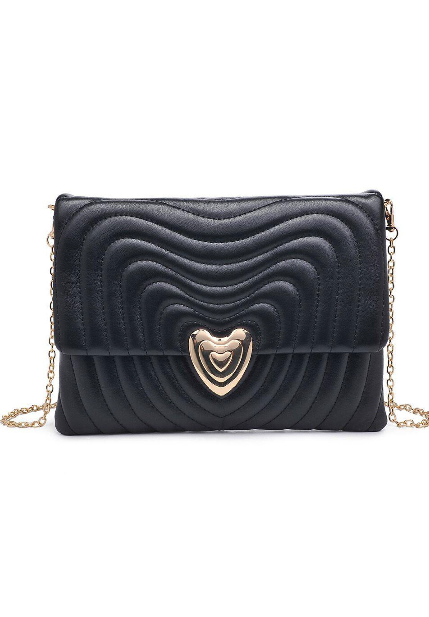 Quilted Heart Clutch | Eloquii