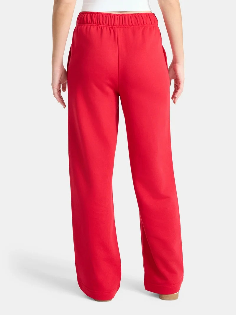 No Boundaries Soft Fleece Wide Leg Pants, 30” Inseam, 1 or 2-Pack, Women’s XXS-4X | Walmart (US)