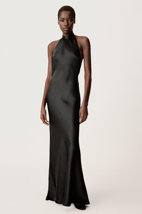 SATIN HALTER DRESS 50TH ANNIVERSARY | Zara US