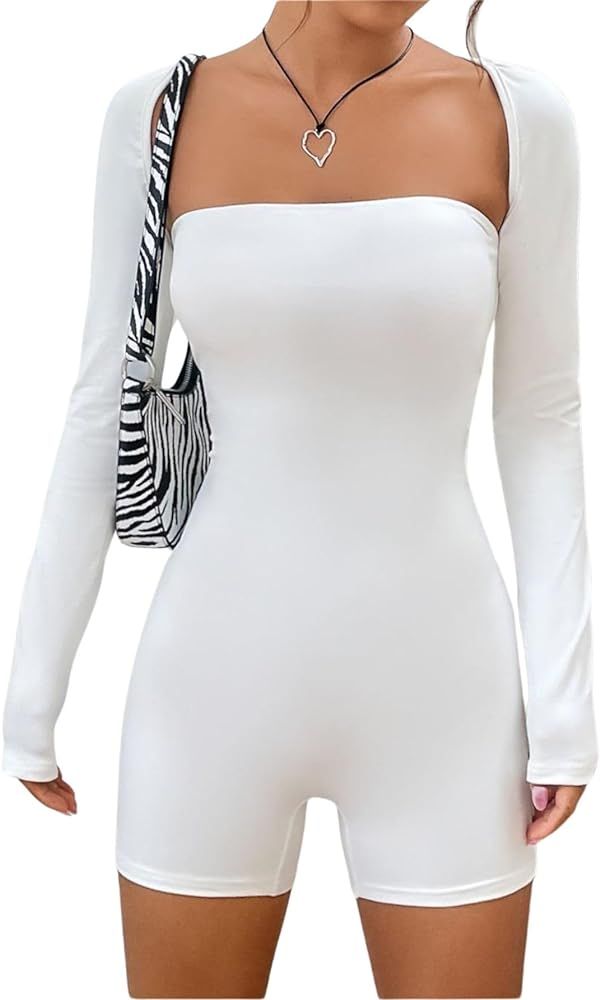 Verdusa Women's Long Sleeve Open Front Bolero Shrug Crop Top Cardigan | Amazon (US)
