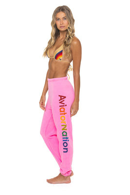 AVIATOR NATION VENICE SWEATPANTS - NEON PINK | Aviator Nation