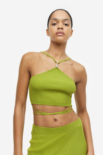Tie-detail Crop Top | H&M (US + CA)
