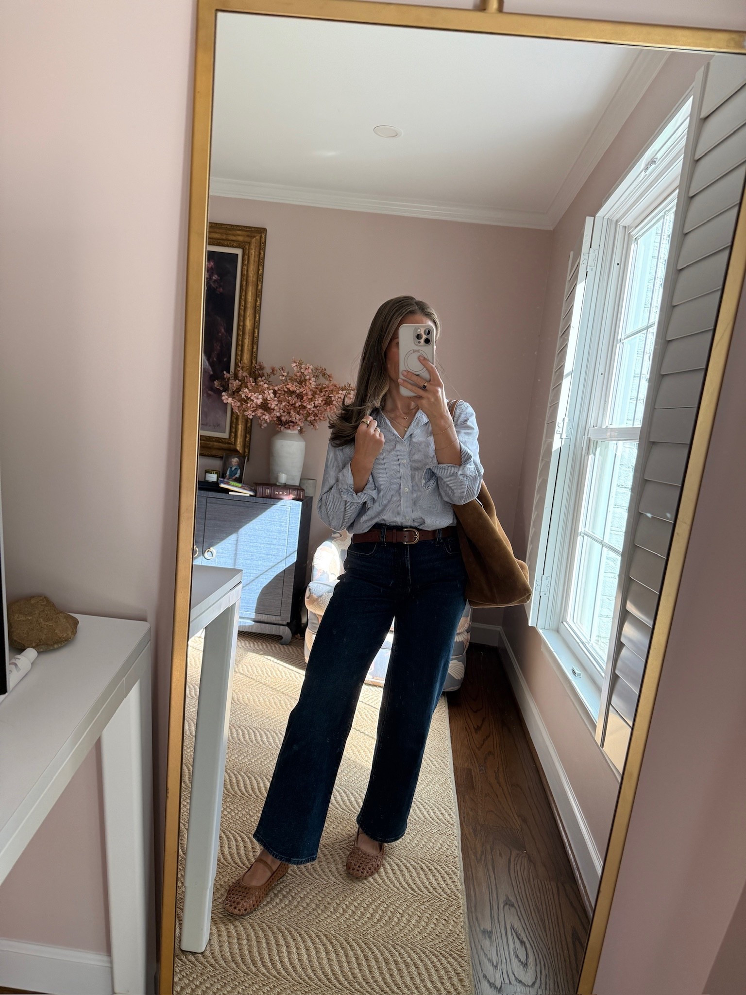 Busy day ahead of meetings and filming new content. This look is both put together and comfortable. @Madewell has the best staples for spring outfits! 

#LTKootd #LTKdayinmylife #LTKWorkwear