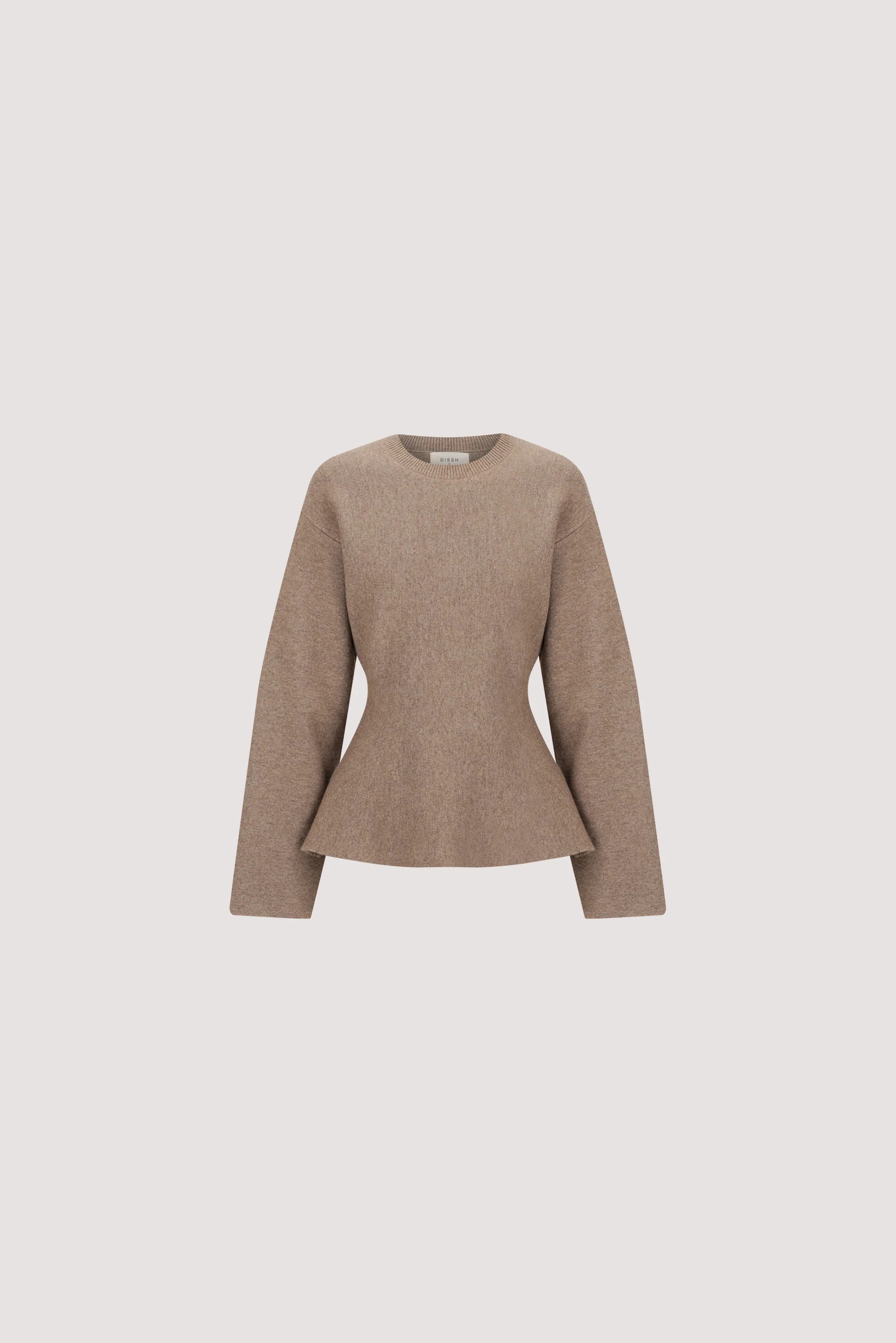 LANIE CHOC MARLE KNIT TOP | DISSH