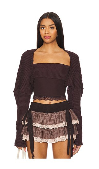 Cranberry Choco Bolero in Maroon | Revolve Clothing (Global)
