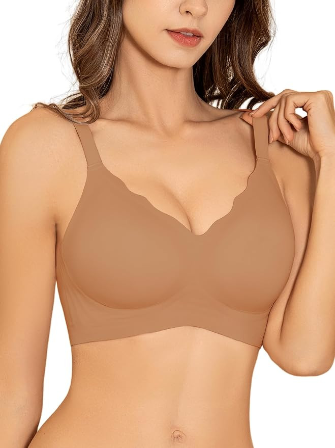 Wireless Bras for Women No Underwire with Support - S-2XL Seamless Bralettes Everyday Full Covera... | Amazon (US)