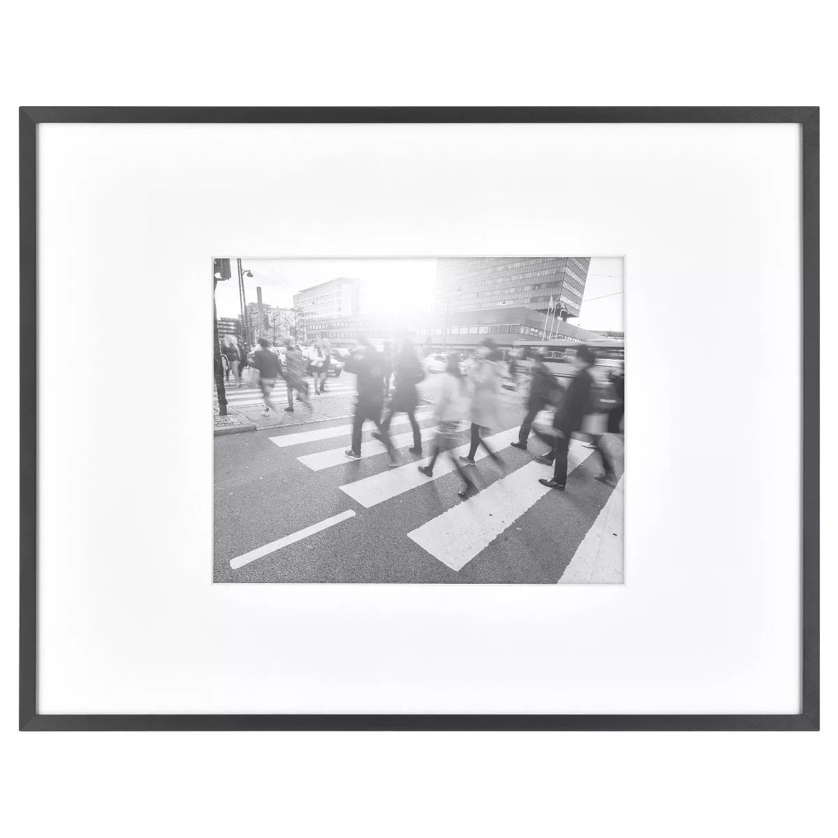 Thin Gallery Matted Photo Frame Black - Threshold™ | Target