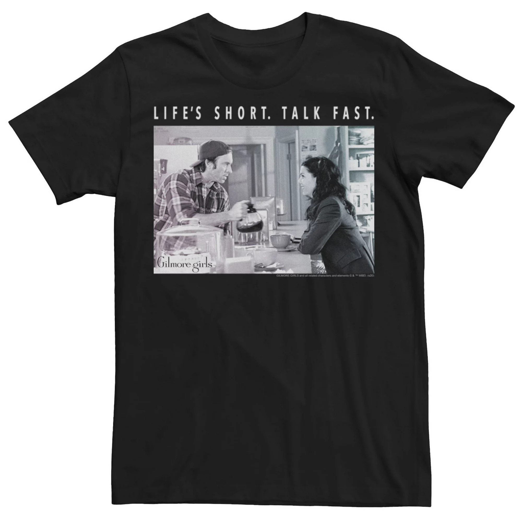 Men's Gilmore Girls Luke And Lorelai Life's Short Talk Fast Tee | Kohl's