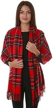 Gilbins Big Winter Warm Tartan Checked Cashmere Feel Shawl Blanket Scarf 80" x 30" | Amazon (US)